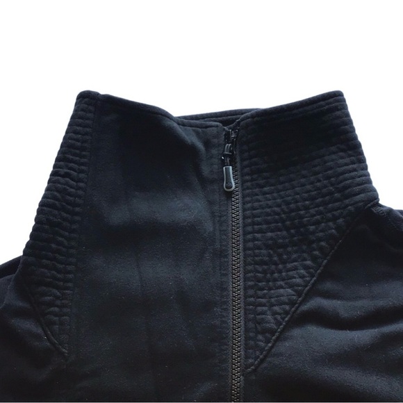 Lululemon Principal Cropped Asymmetrical Black Moto Jacket Size 4 - Picture 7 of 9